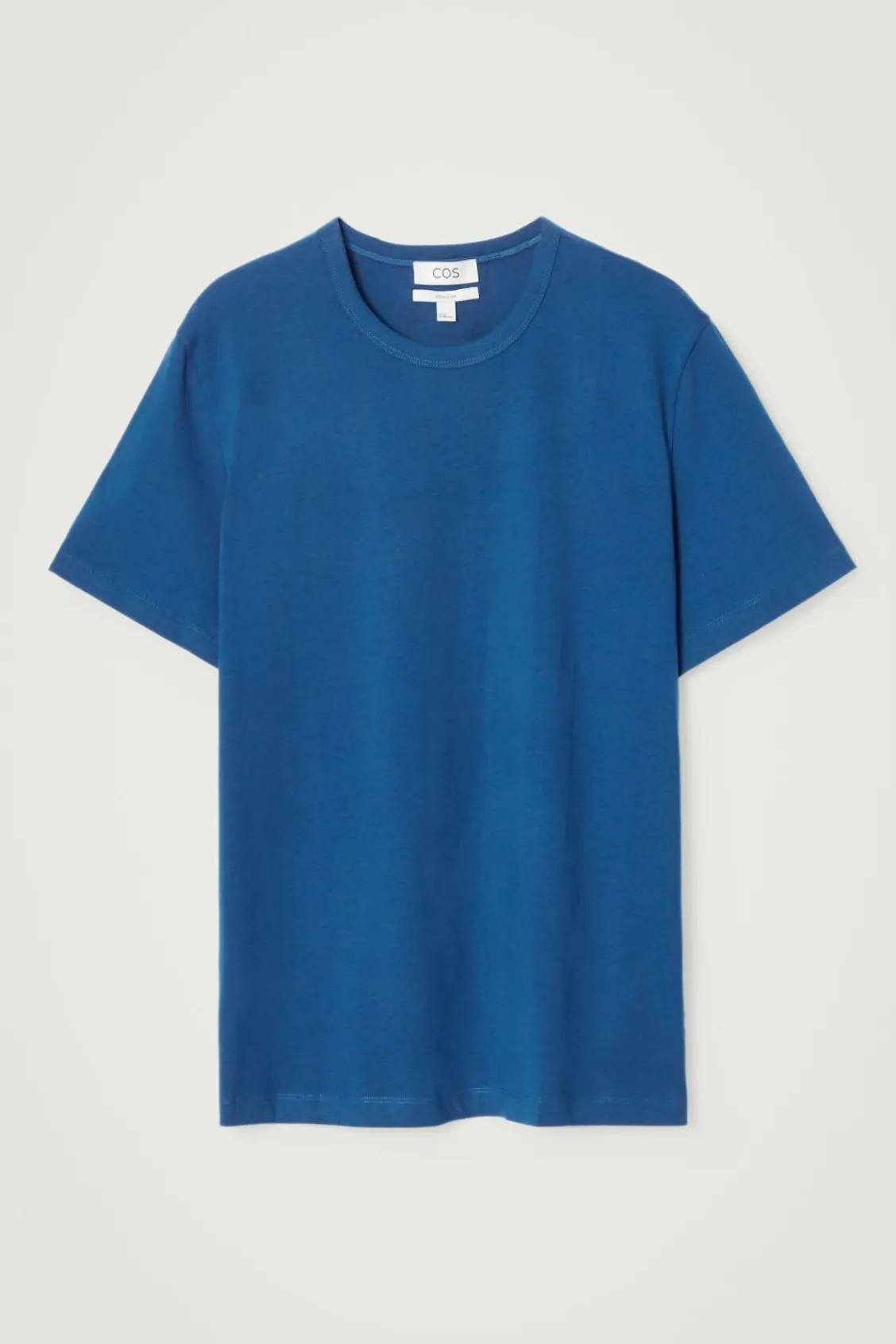 COS REGULAR LIGHTWEIGHT BRUSHED-COTTON T-SHIRT- T-Shirts