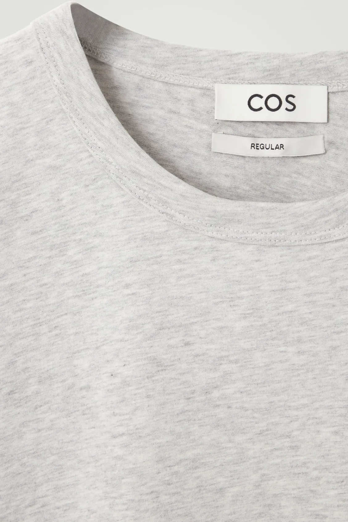 COS REGULAR LIGHTWEIGHT BRUSHED-COTTON T-SHIRT- T-Shirts