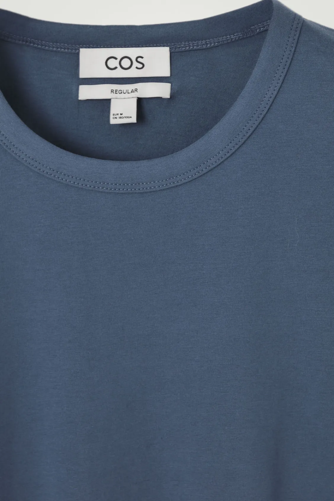 COS REGULAR LIGHTWEIGHT BRUSHED-COTTON T-SHIRT- T-Shirts