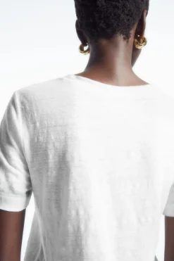 COS REGULAR LINEN T-SHIRT-Women T-Shirts | Tops