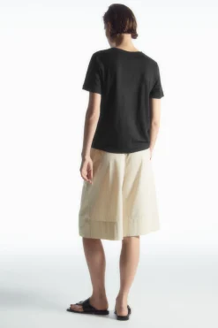 COS REGULAR LINEN T-SHIRT-Women T-Shirts | Tops