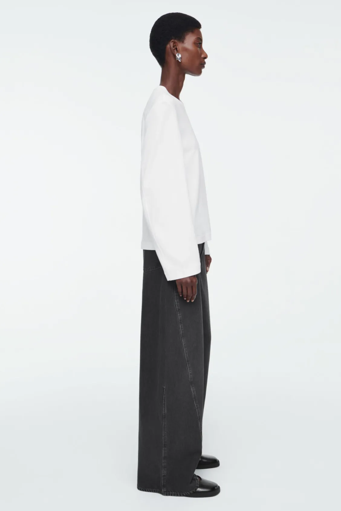 COS REGULAR LONG-SLEEVED T-SHIRT-Women Tops