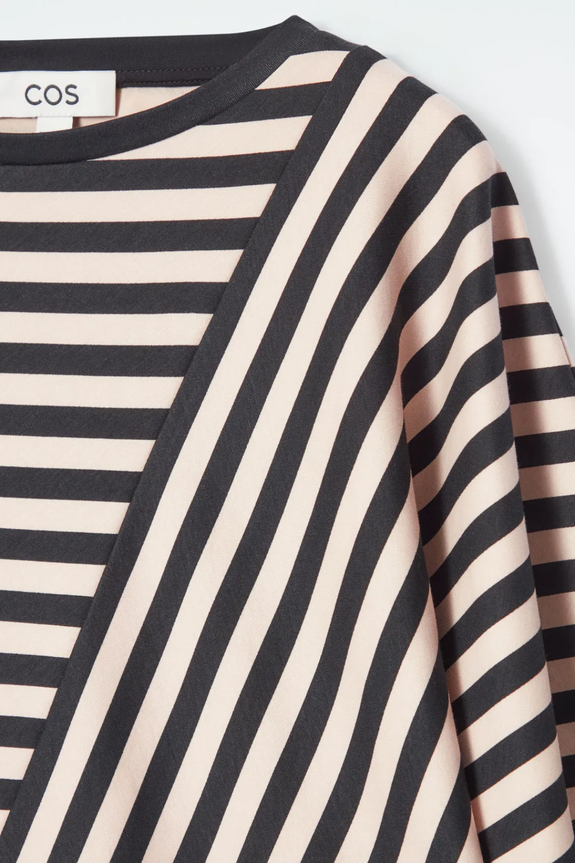 COS REGULAR PANELED STRIPED T-SHIRT-Women Tops