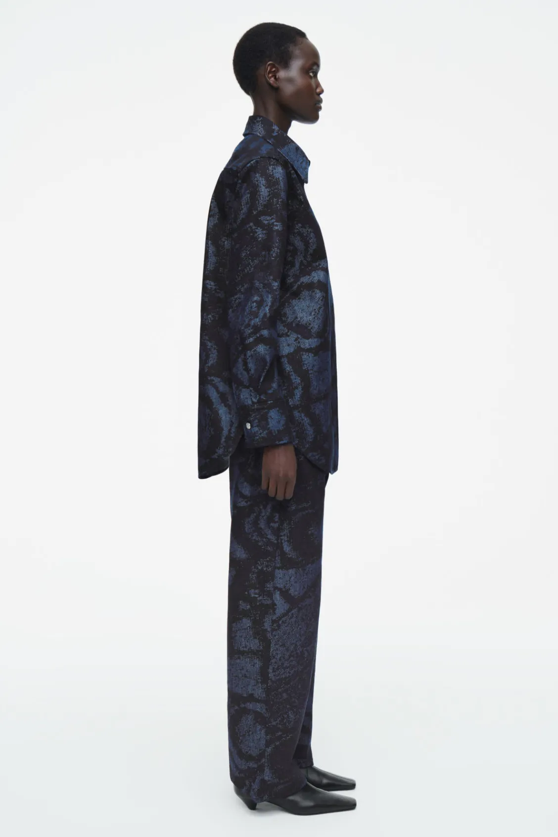 COS REGULAR PRINTED DENIM SHIRT-Women Shirts & Blouses | Tops