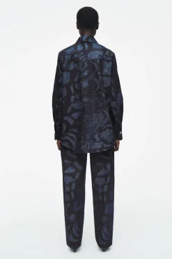 COS REGULAR PRINTED DENIM SHIRT-Women Shirts & Blouses | Tops