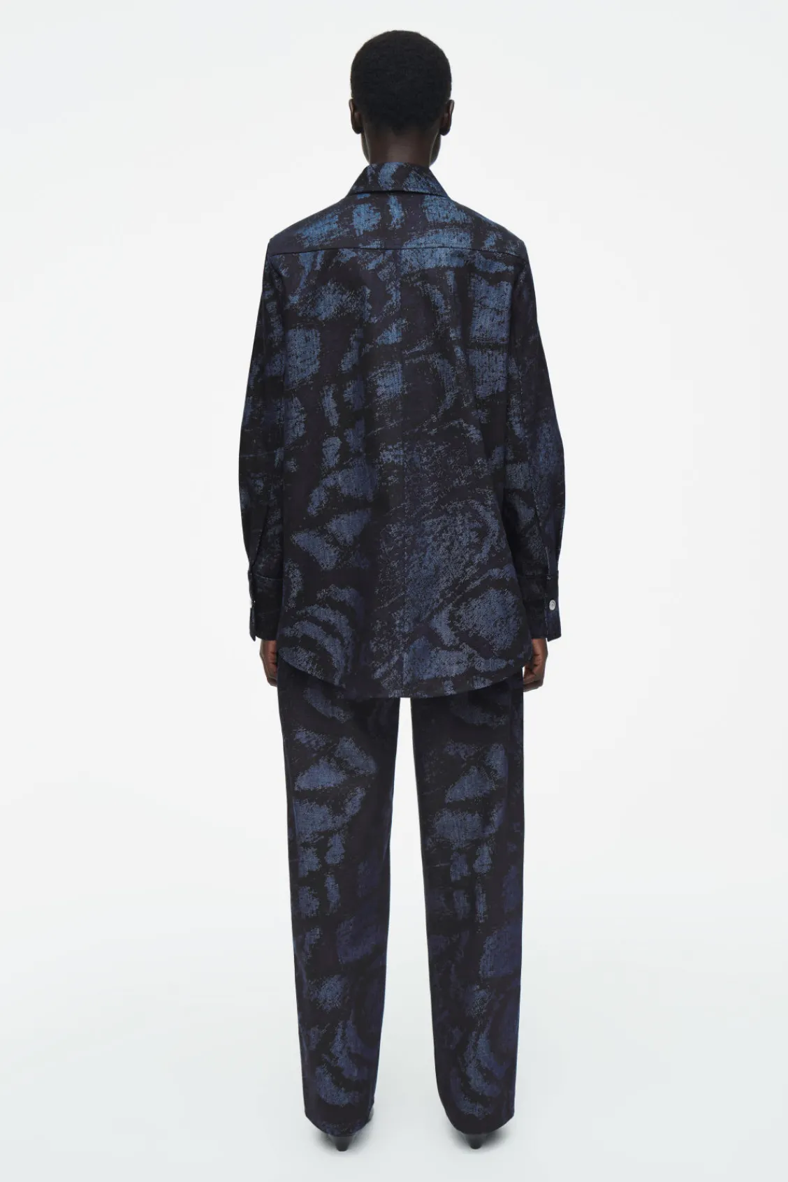 COS REGULAR PRINTED DENIM SHIRT-Women Shirts & Blouses | Tops