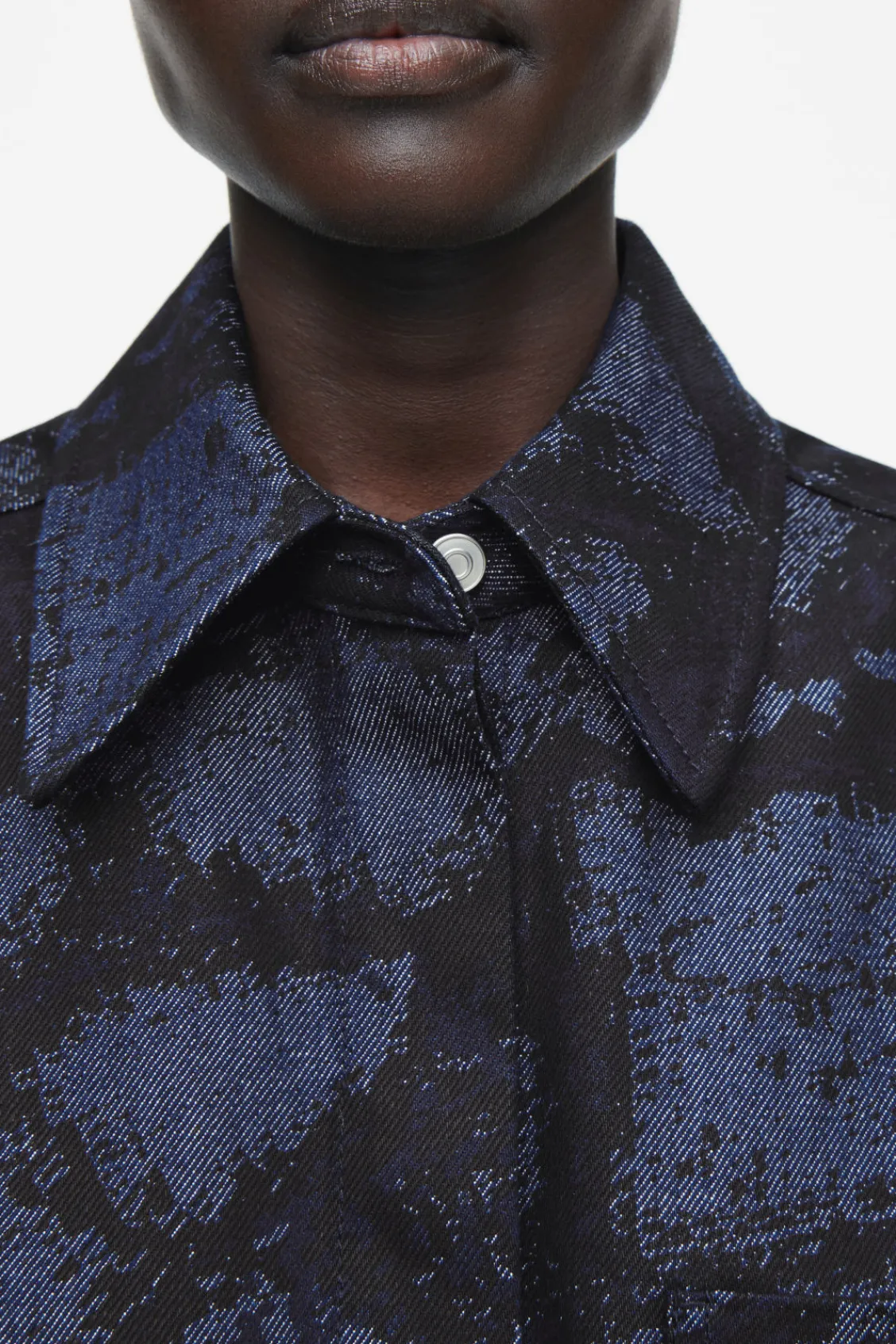 COS REGULAR PRINTED DENIM SHIRT-Women Shirts & Blouses | Tops