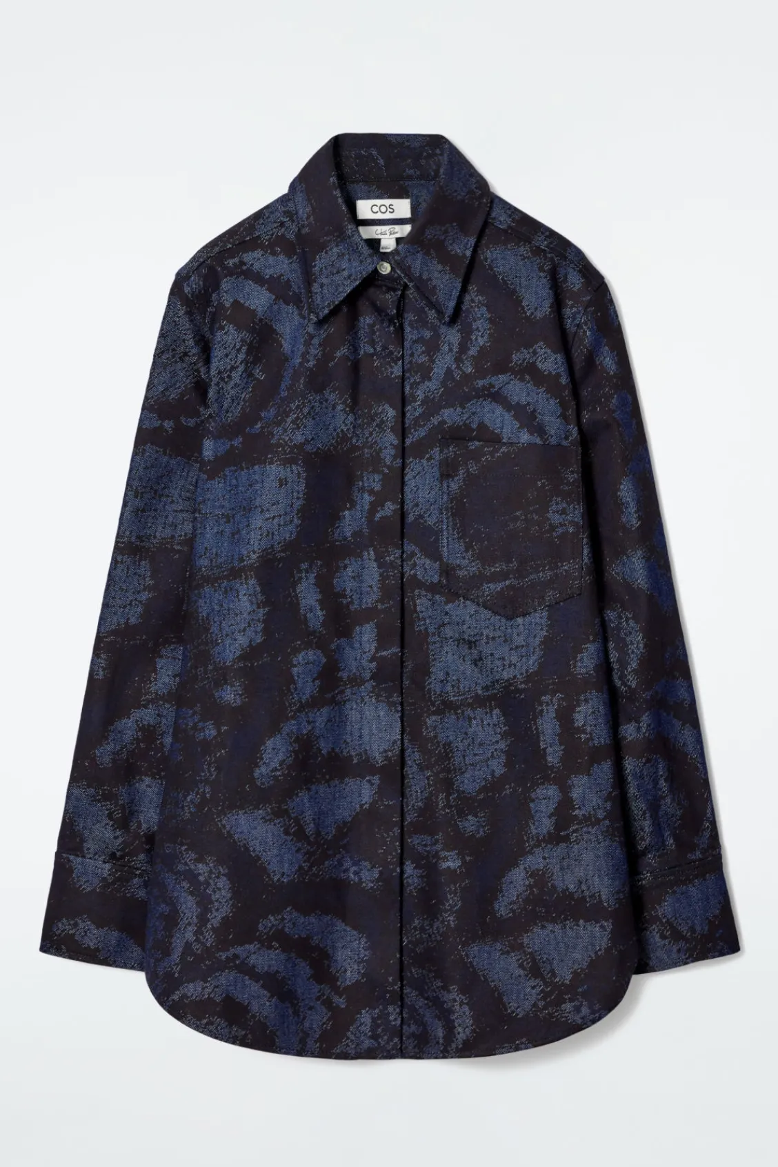 COS REGULAR PRINTED DENIM SHIRT-Women Shirts & Blouses | Tops