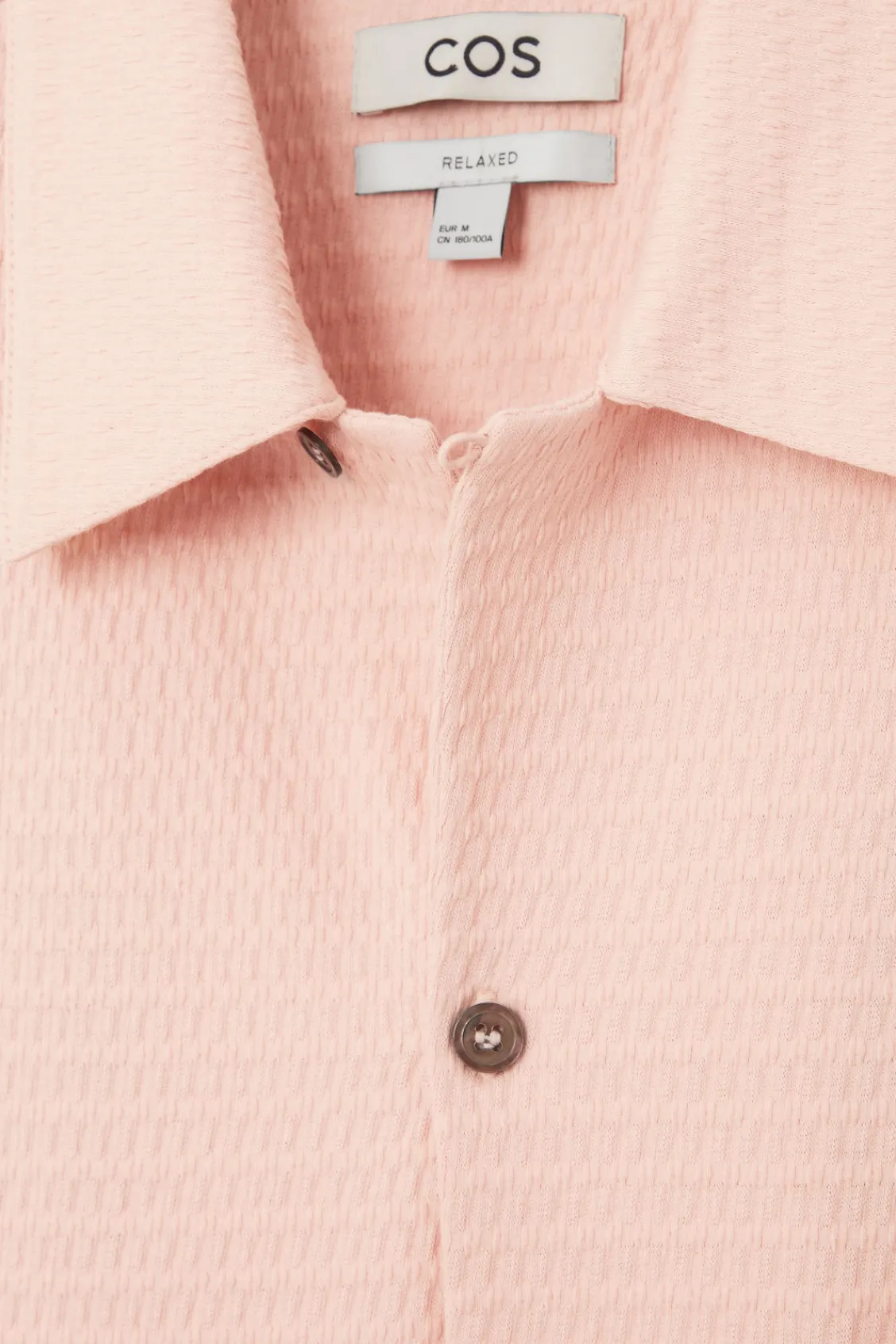 COS REGULAR SEERSUCKER COTTON SHORT-SLEEVED SHIRT- Shirts