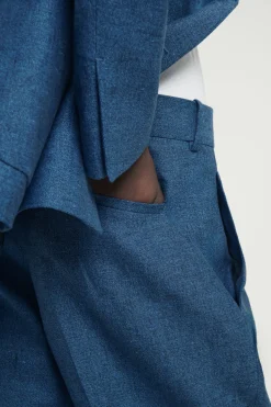 COS REGULAR TAILORED LINEN FLARED PANTS- Suits & Tailoring | Pants