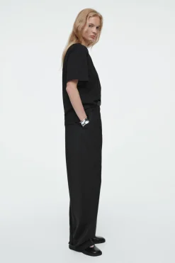 COS REGULAR TWIST-NECK T-SHIRT-Women Tops