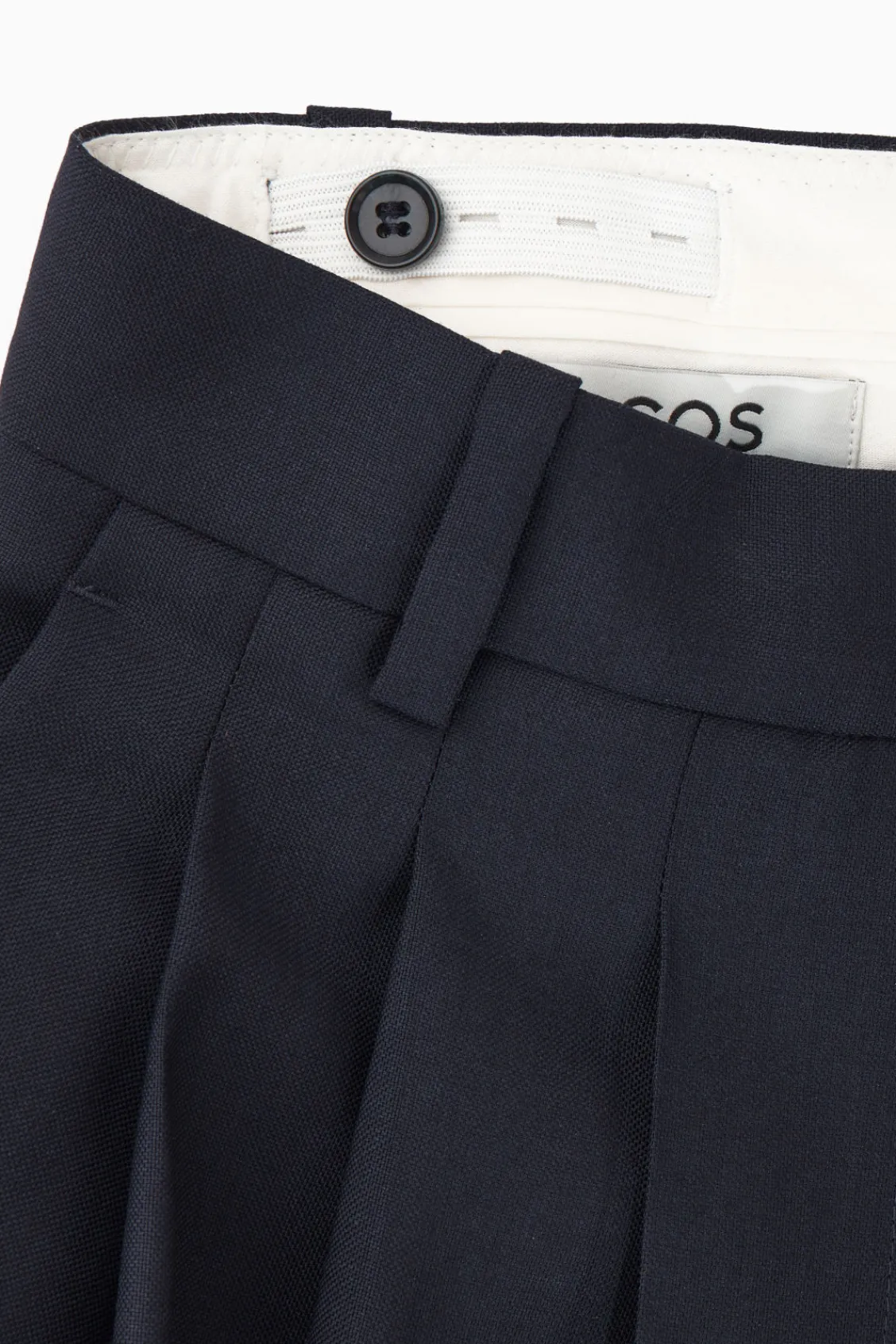 COS REGULAR WOOL BARREL-LEG PANTS-Women Pants