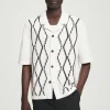 COS RELAXED ABSTRACT ARGYLE-KNIT SHIRT- Shirts | Sweaters & Cardigans