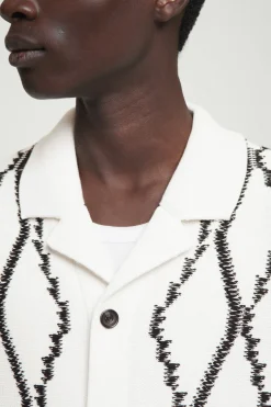 COS RELAXED ABSTRACT ARGYLE-KNIT SHIRT- Shirts | Sweaters & Cardigans