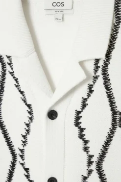 COS RELAXED ABSTRACT ARGYLE-KNIT SHIRT- Shirts | Sweaters & Cardigans