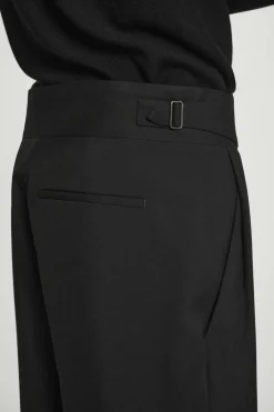 COS RELAXED BELTED WOOL-HOPSACK TAPERED TROUSERS- Suits & Tailoring | Pants