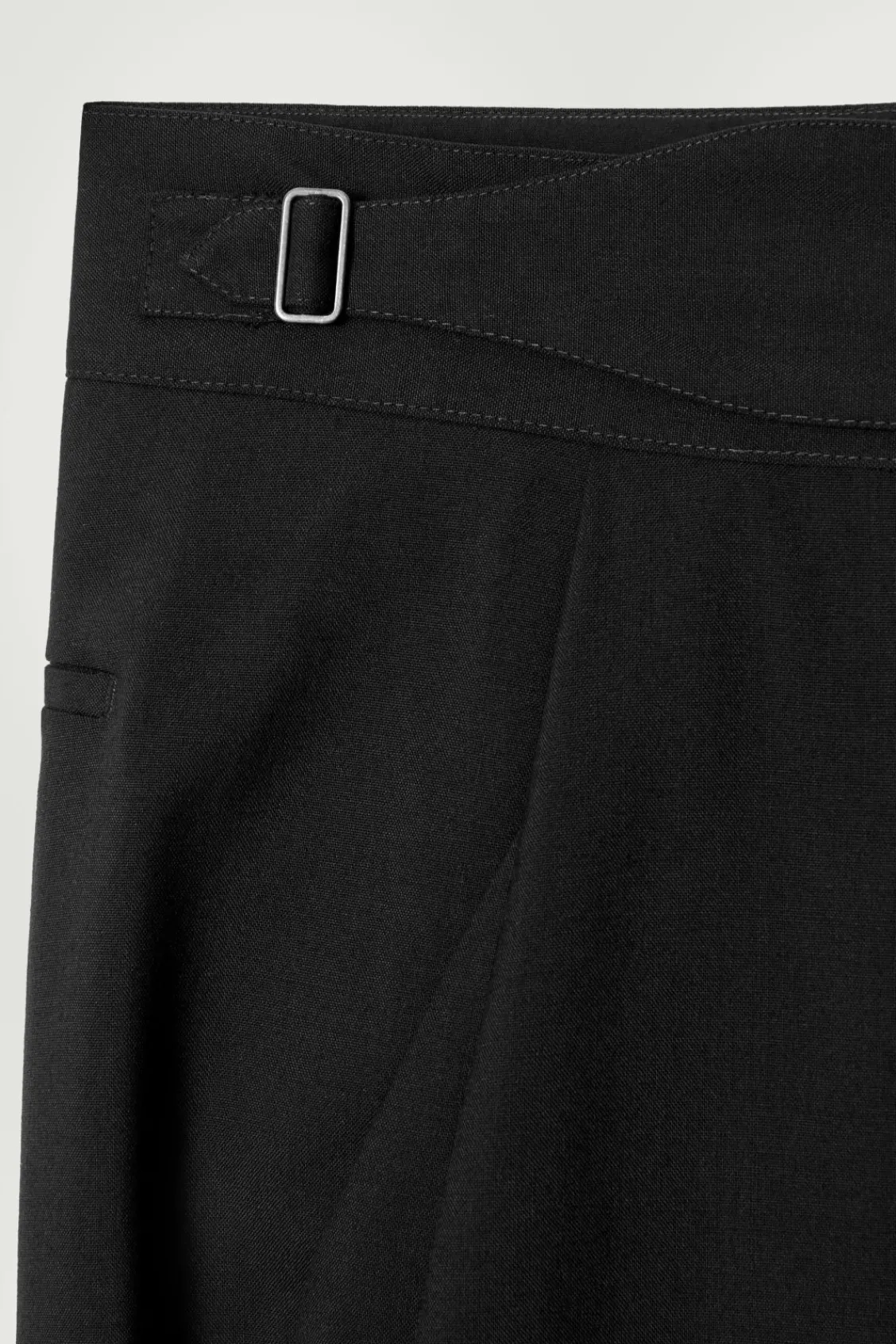 COS RELAXED BELTED WOOL-HOPSACK TAPERED TROUSERS- Suits & Tailoring | Pants