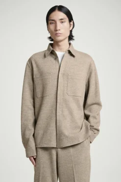 COS RELAXED BOILED-WOOL OVERSHIRT- Matching Sets | Shirts