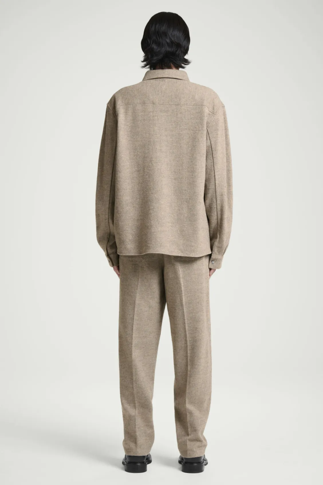 COS RELAXED BOILED-WOOL OVERSHIRT- Matching Sets | Shirts