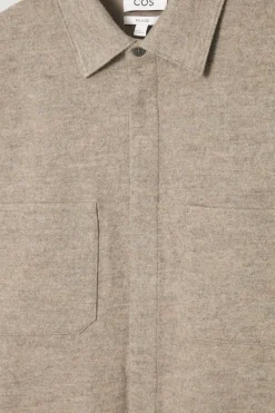 COS RELAXED BOILED-WOOL OVERSHIRT- Matching Sets | Shirts