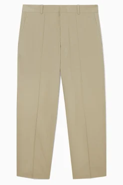 COS RELAXED COTTON CROPPED PANTS- Pants