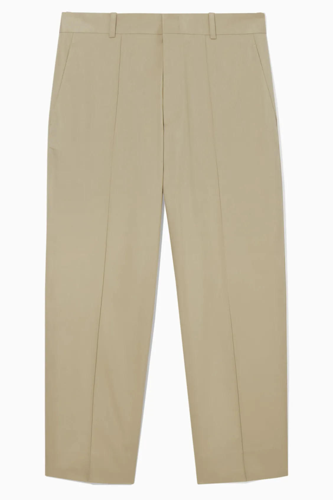 COS RELAXED COTTON CROPPED PANTS- Pants