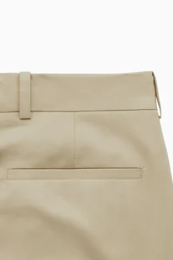 COS RELAXED COTTON CROPPED PANTS- Pants