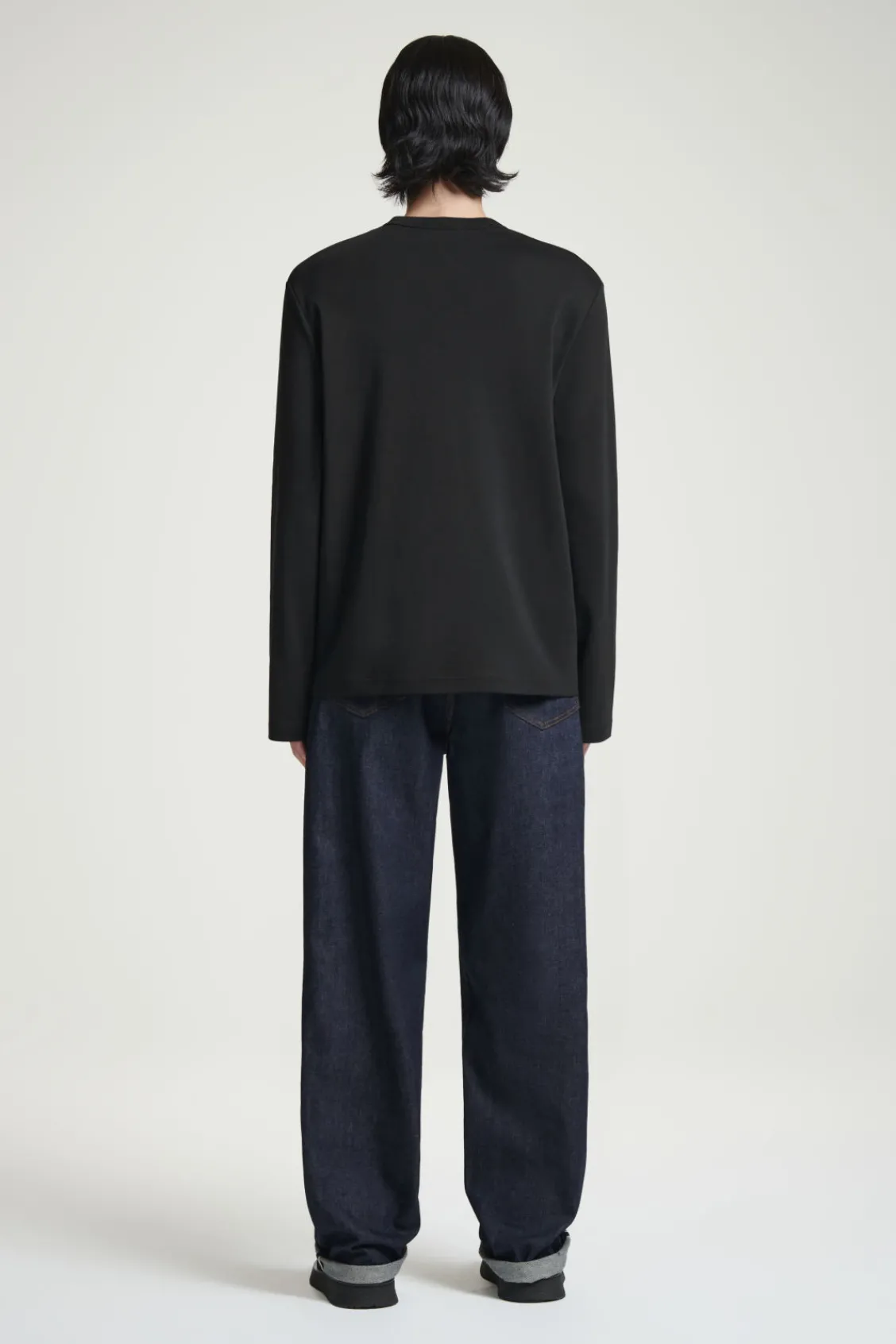 COS RELAXED COTTON-JERSEY LONG-SLEEVED T-SHIRT- T-Shirts