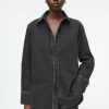 COS RELAXED DENIM SHIRT-Women Shirts & Blouses | Tops
