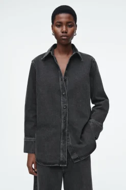 COS RELAXED DENIM SHIRT-Women Shirts & Blouses | Tops