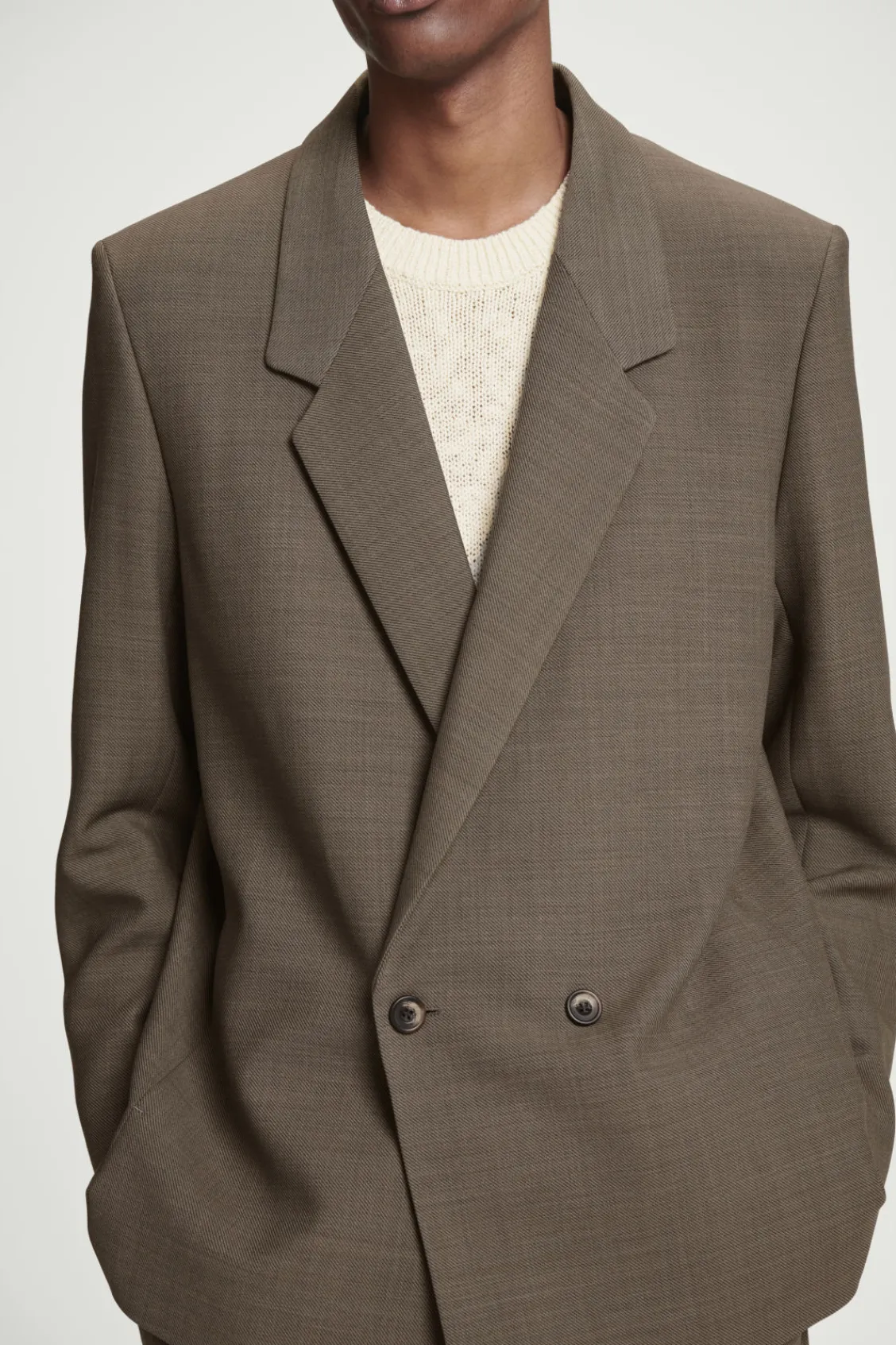 COS RELAXED DOUBLE-BREASTED WOOL-BLEND BLAZER- Coats & Jackets | Suits & Tailoring