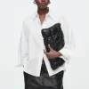 COS RELAXED DOUBLE-CUFF SHIRT-Women Tops | Shirts & Blouses