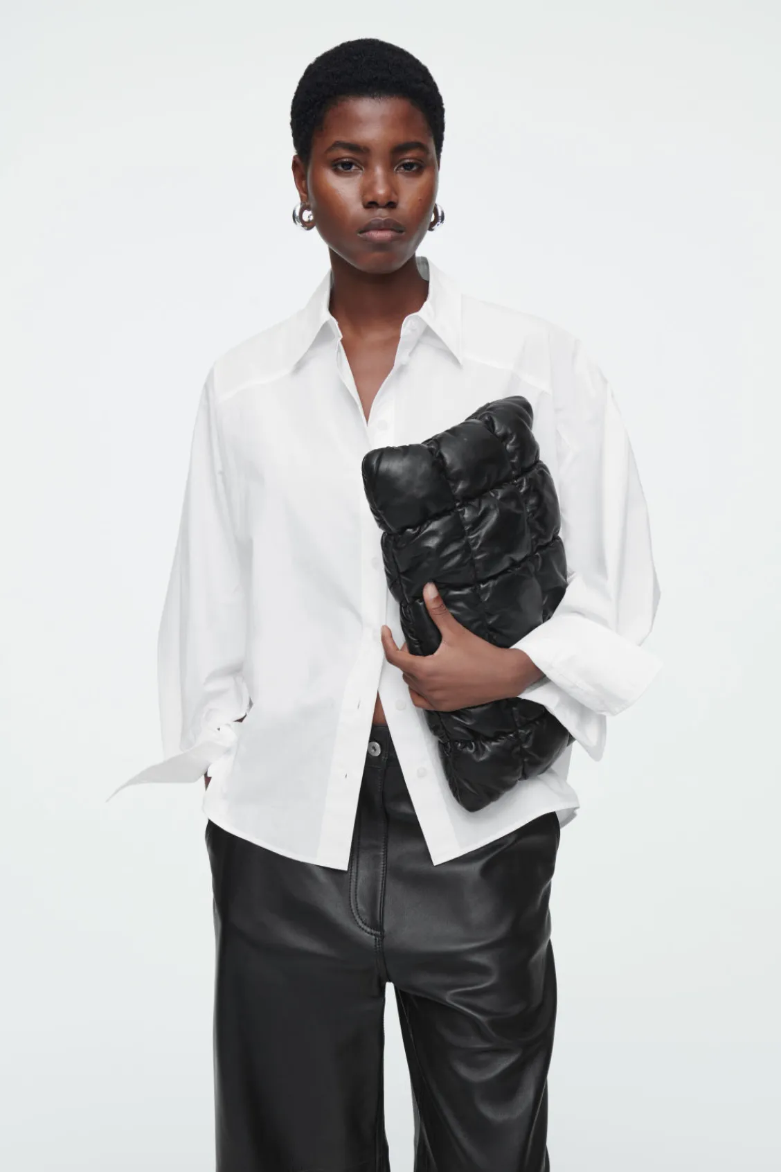 COS RELAXED DOUBLE-CUFF SHIRT-Women Tops | Shirts & Blouses