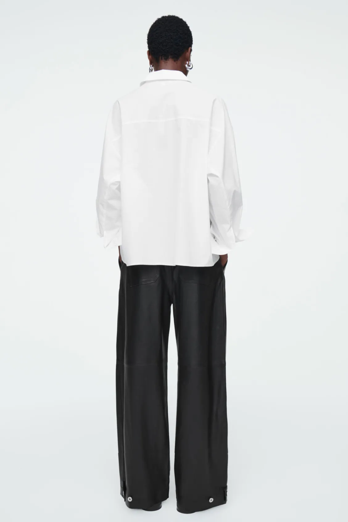 COS RELAXED DOUBLE-CUFF SHIRT-Women Tops | Shirts & Blouses