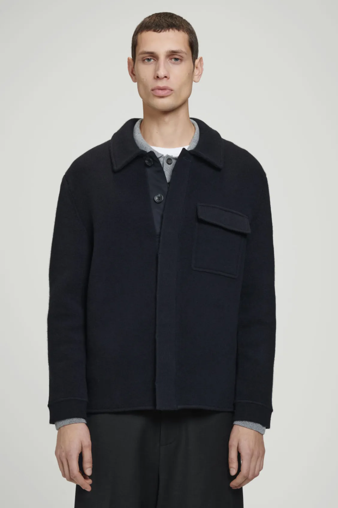COS RELAXED DOUBLE-FACED WOOL OVERSHIRT- Shirts | Coats & Jackets