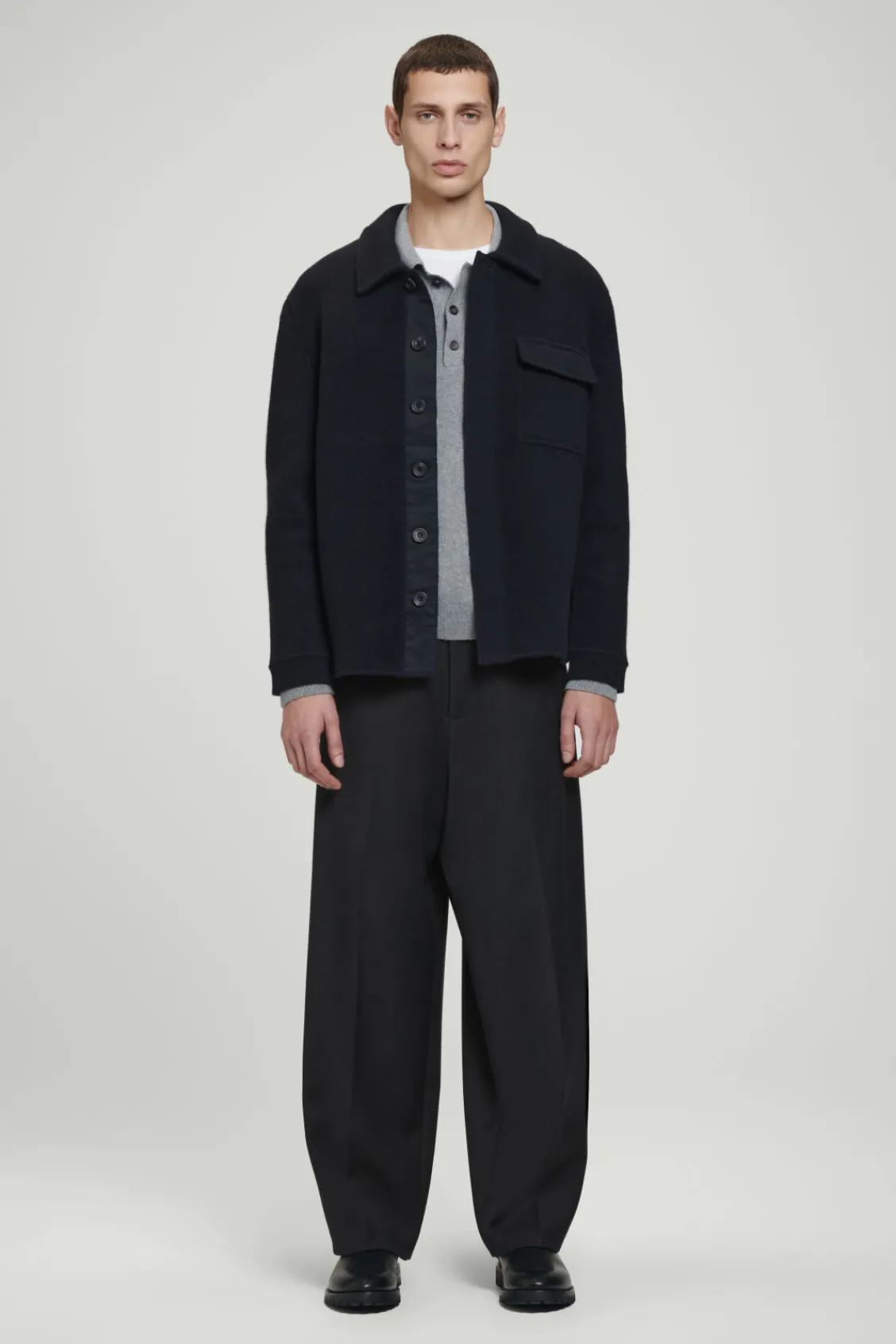 COS RELAXED DOUBLE-FACED WOOL OVERSHIRT- Shirts | Coats & Jackets
