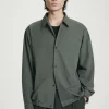 COS RELAXED DRAWSTRING COTTON SHIRT- Shirts
