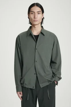 COS RELAXED DRAWSTRING COTTON SHIRT- Shirts
