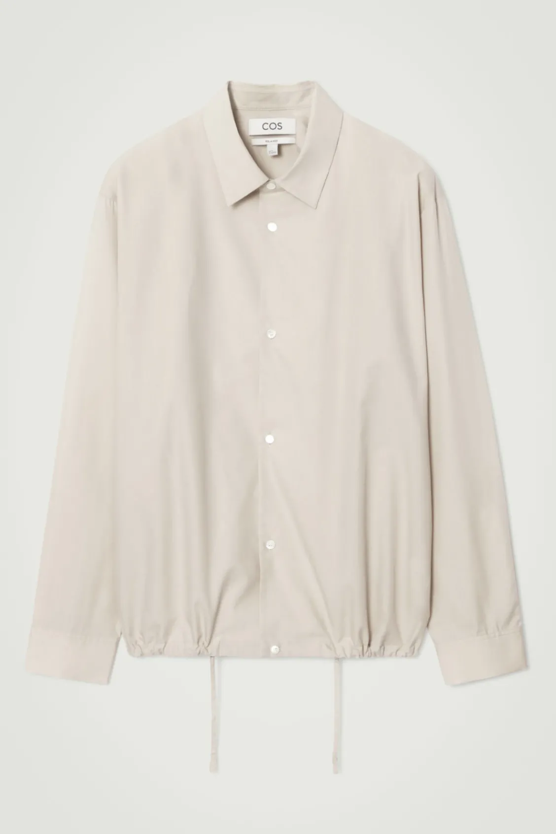 COS RELAXED DRAWSTRING COTTON SHIRT- Shirts