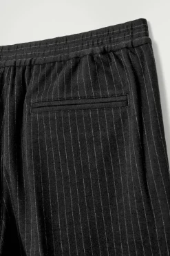 COS RELAXED ELASTICATED PINSTRIPED TROUSERS- Matching Sets | Pants
