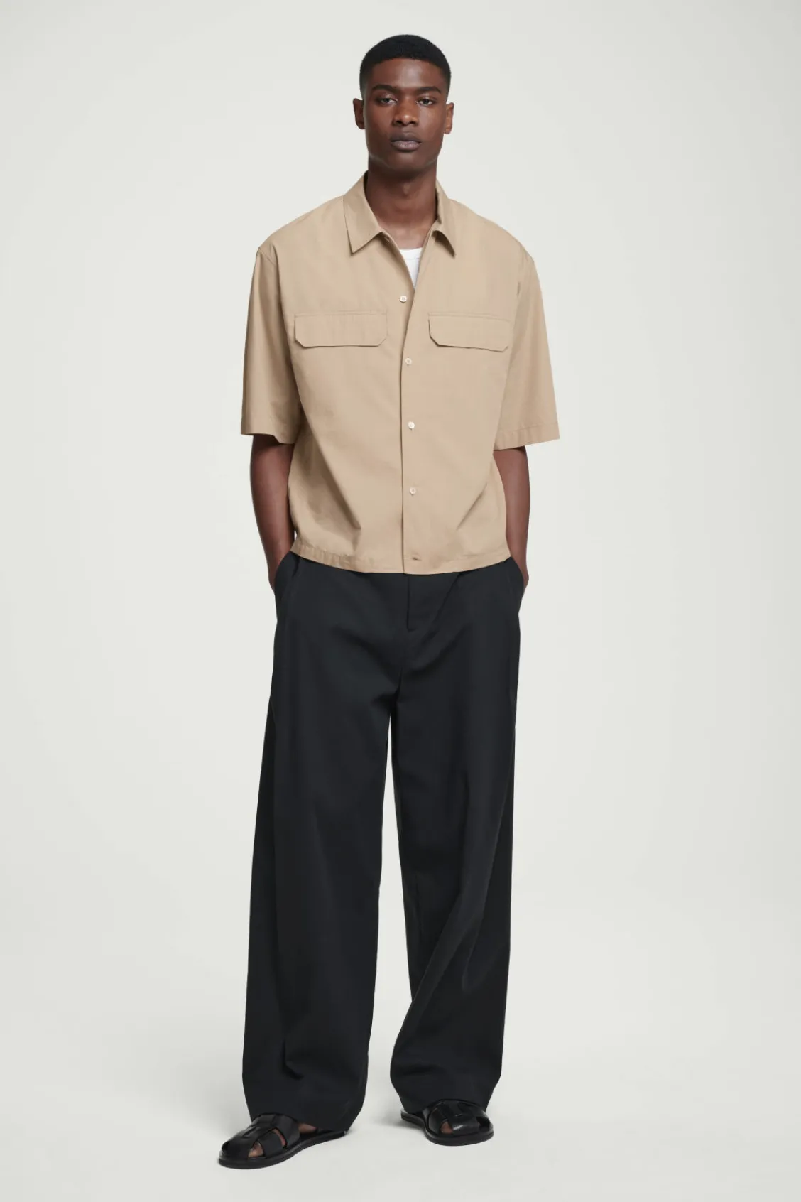 COS RELAXED FLAP-POCKET UTILITY SHIRT- Shirts