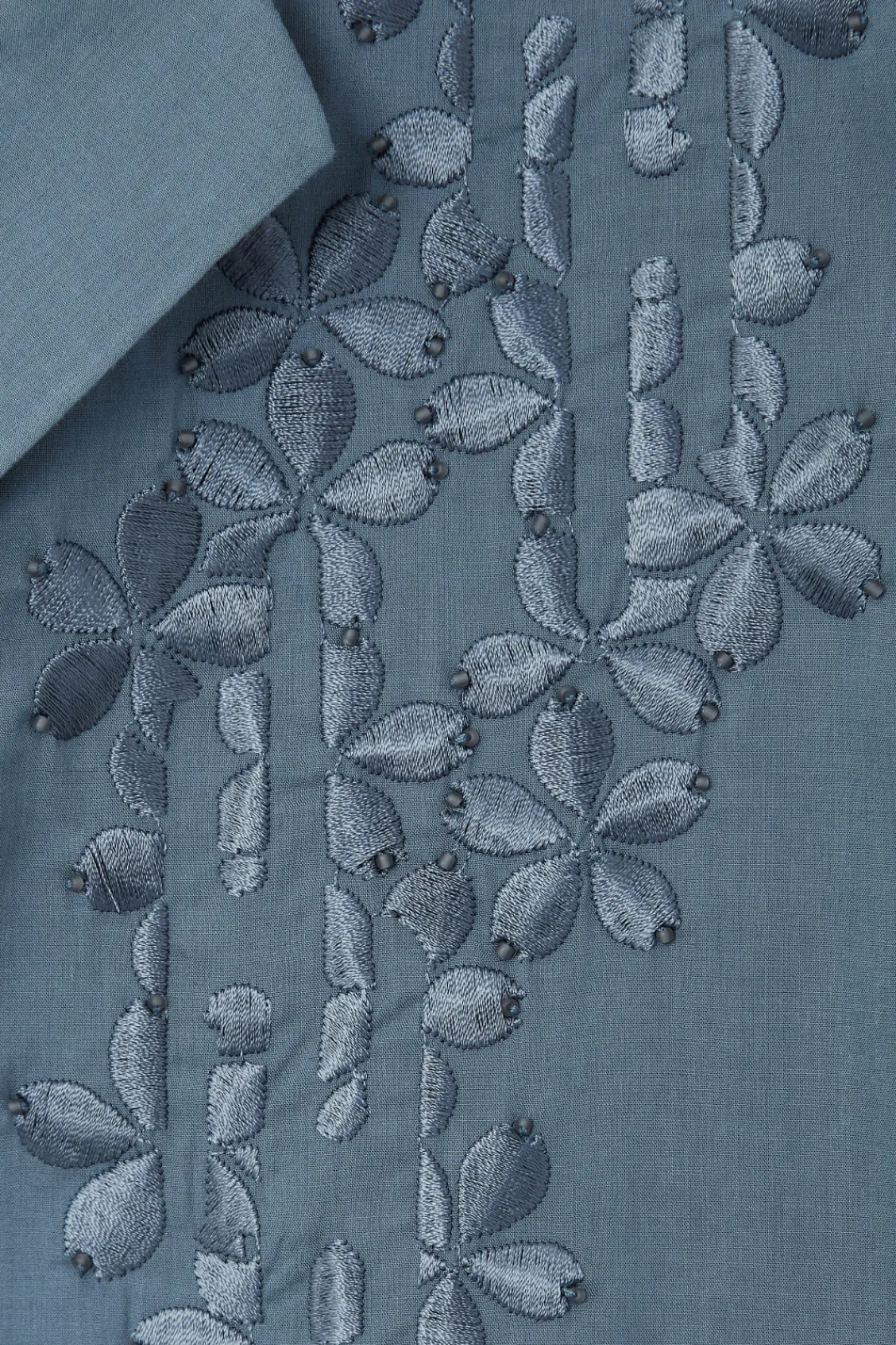 COS RELAXED FLORAL EMBROIDERED SHORT-SLEEVED SHIRT- Shirts
