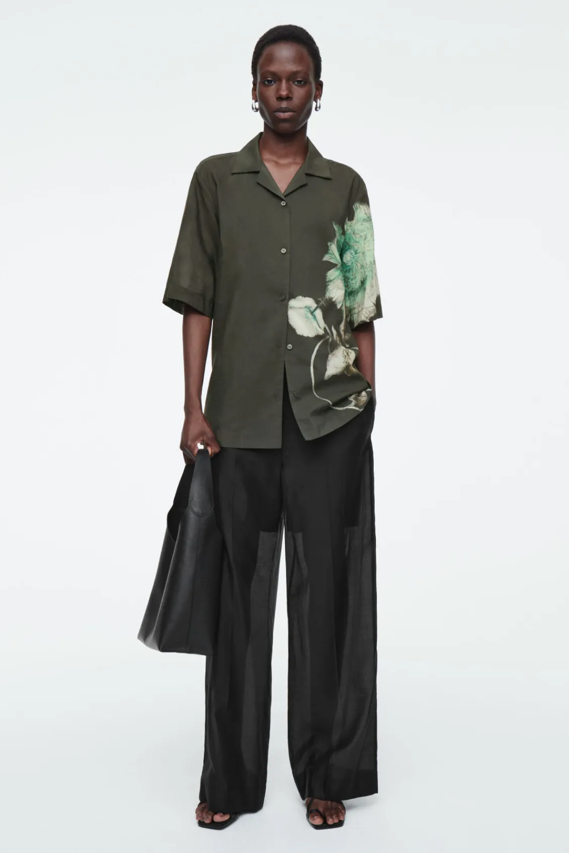 COS RELAXED FLORAL RESORT SHIRT-Women Shirts & Blouses | Tops