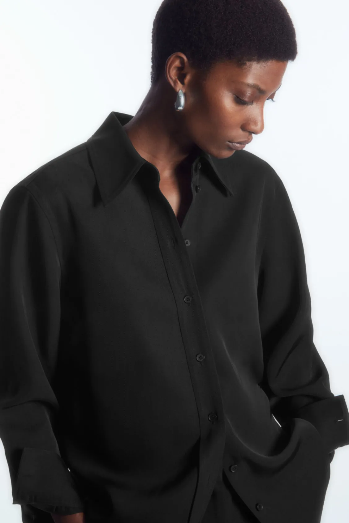 COS RELAXED FLUID SHIRT-Women Shirts & Blouses | Tops