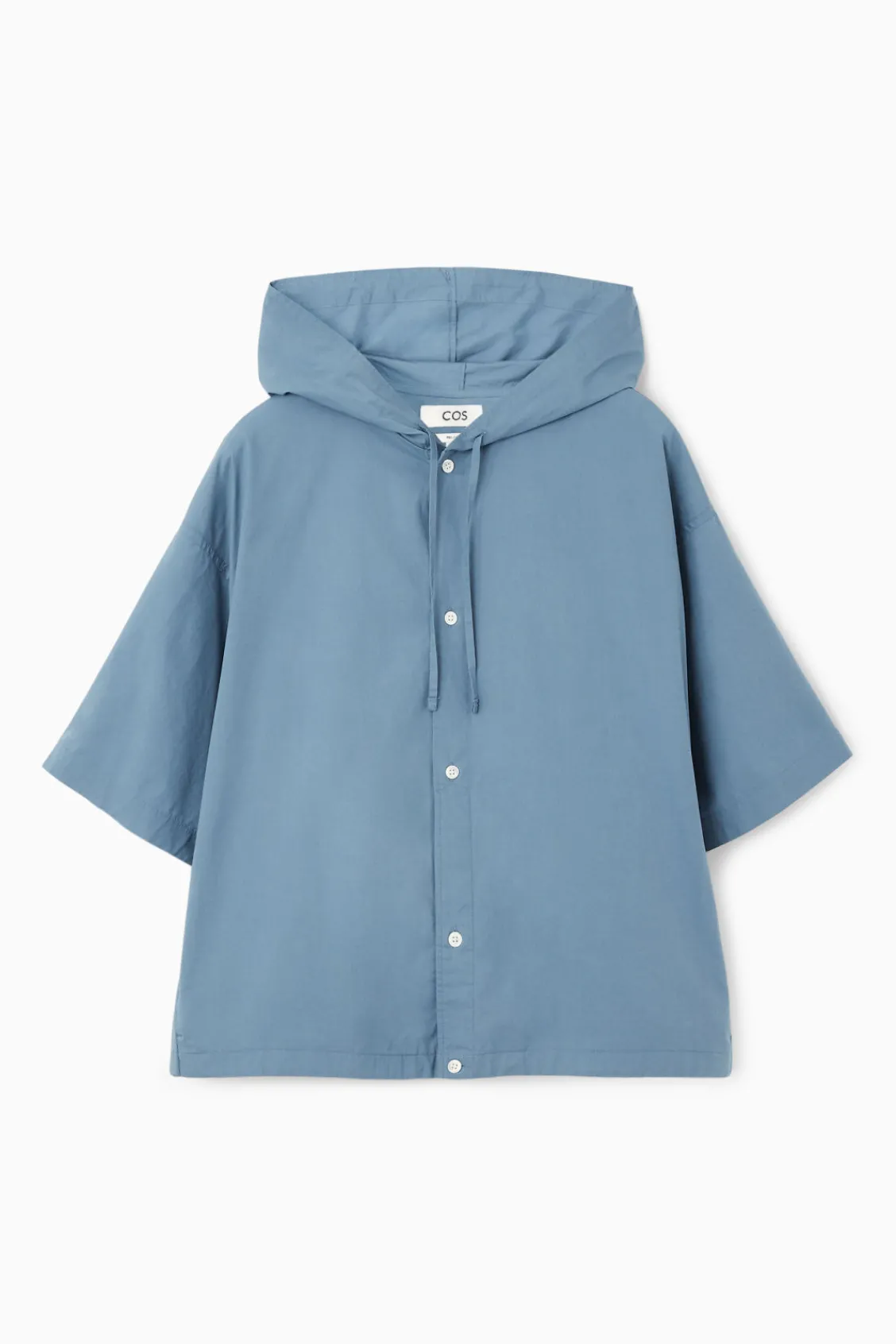 COS RELAXED HOODED COTTON SHORT-SLEEVED SHIRT- Shirts