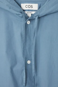 COS RELAXED HOODED COTTON SHORT-SLEEVED SHIRT- Shirts