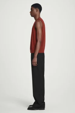 COS RELAXED KNITTED SILK VEST- T-Shirts | Sweaters & Cardigans
