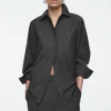 COS RELAXED PINSTRIPED WOOL SHIRT-Women Vests & Tailoring | Shirts & Blouses