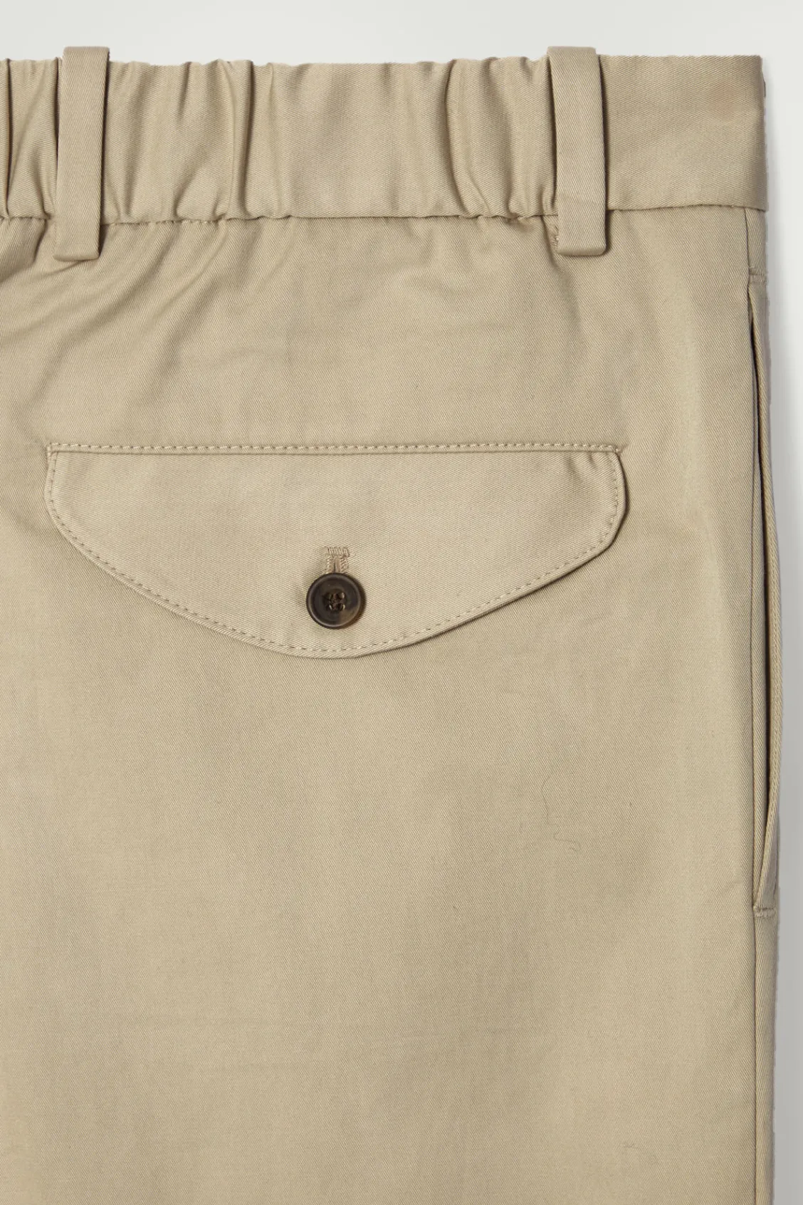 COS RELAXED PLEATED COTTON TAPERED PANTS- Pants