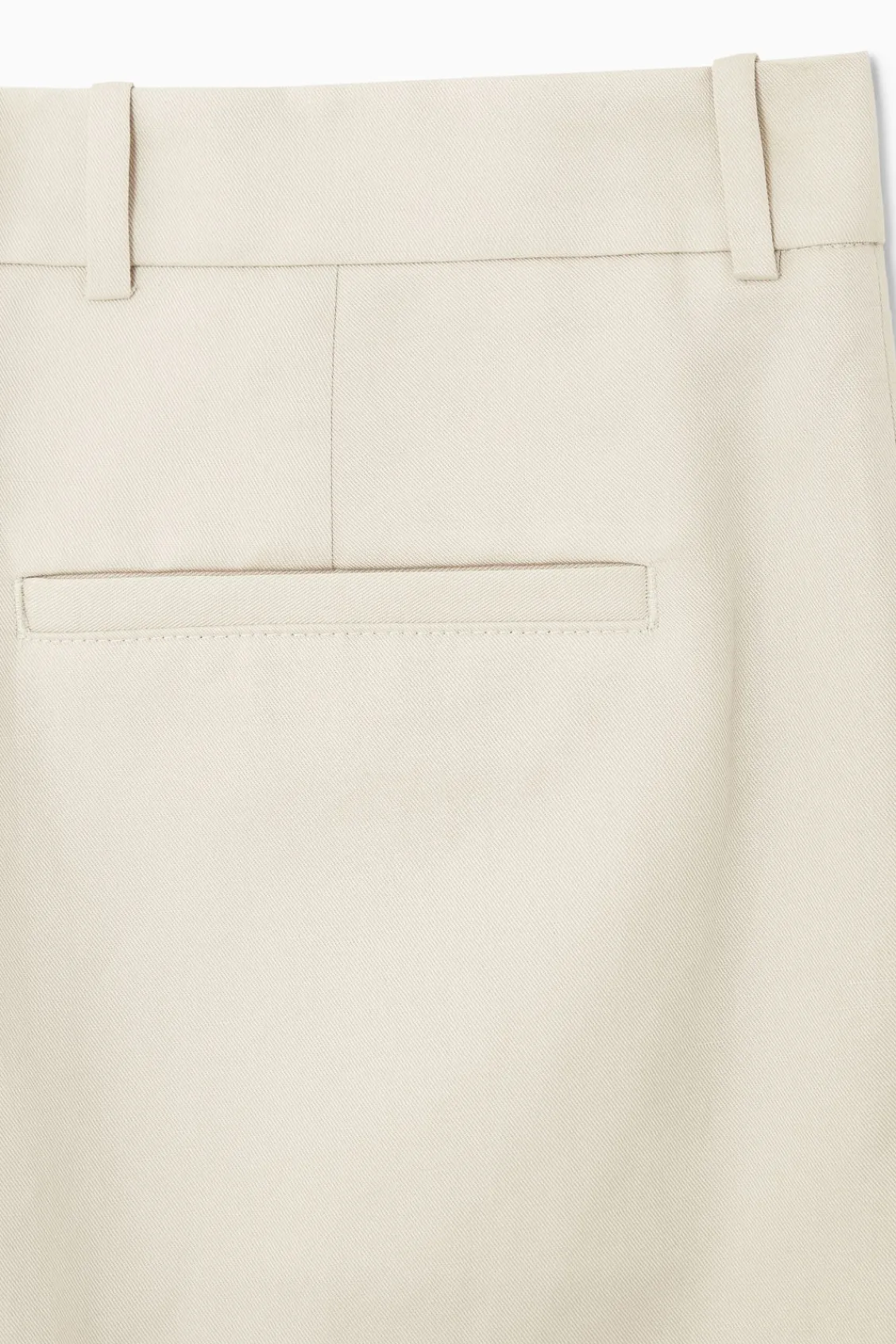 COS RELAXED PLEATED LINEN STRAIGHT-LEG PANTS- Pants